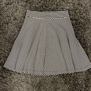 And Taylor Loft Stripe Swing Skirt